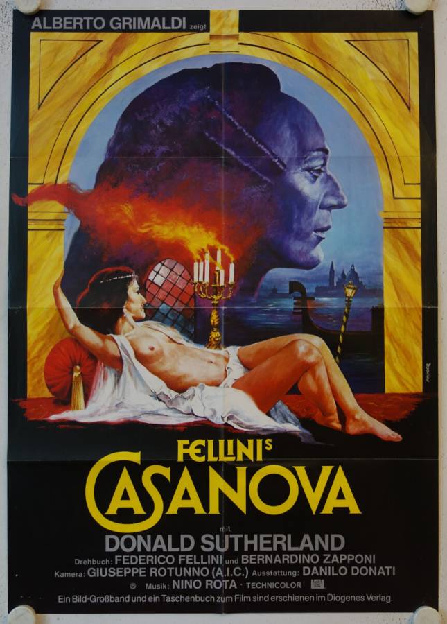 Fellinis Casanova originales deutsches Filmplakat